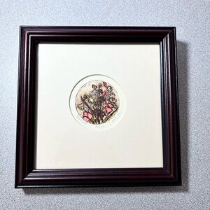 Original Art framed‎ matted hand-colored printing Signed numbered C.Battle